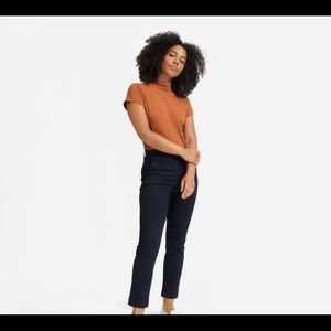 Everlane Navy Slim Leg Crop